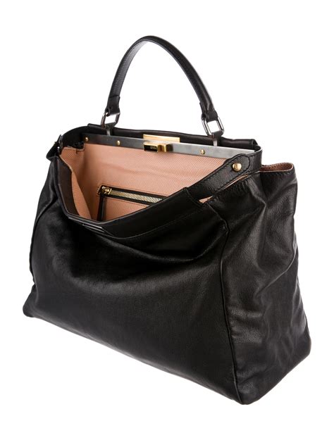 fendi big bag|Fendi large peekaboo tote.